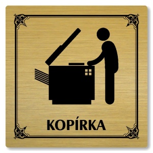 Kopírka, 100x100mm, zlatá, Nebraska